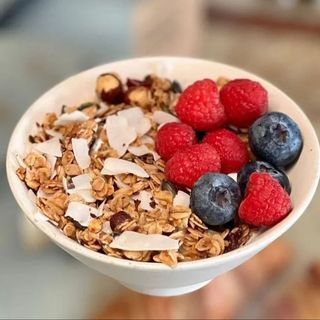 Yogurt With Homemade Granola & Berries
