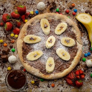 Pizza Com Nutella E Banana 26cm