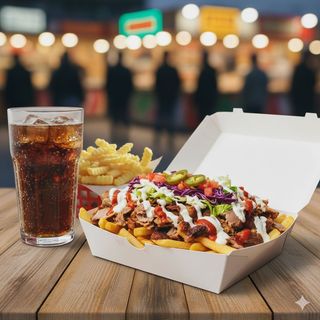 Doner Kebab + Batatas Fritas + Bebida