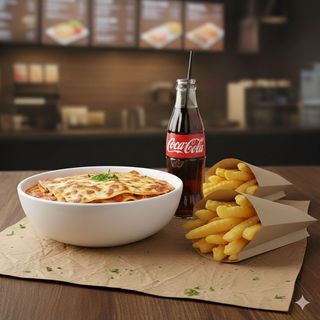 Kebab Lasana + Batatas Fritas + Bebida