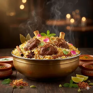 Biryani de carne + salada