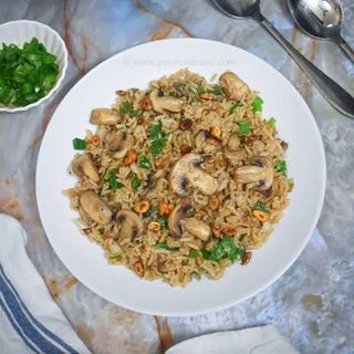 Mushroom Pulav Rice