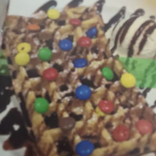 Waffles de M&M's