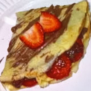 Crepe de Morangos e Nutella