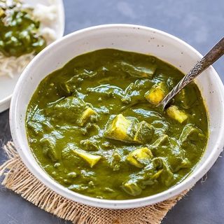 Palak Paneer (Rice included)