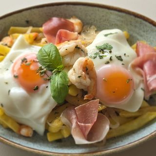 Delícia de Ovos com Gambas