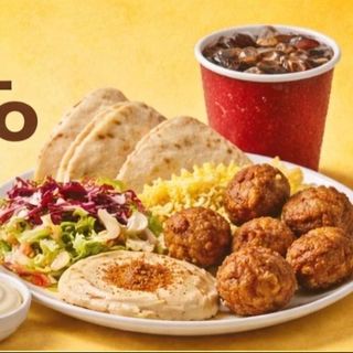 Menu Falafel no Prato