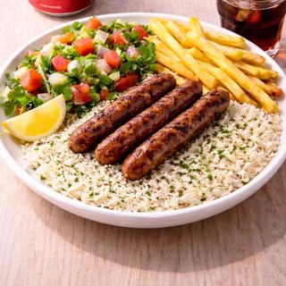 Salsicha na Brasa + Bebida