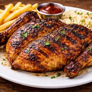 Frango Inteiro Grelhado na Brasa + 2 Bebidas