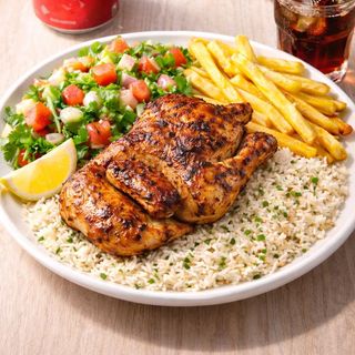 Meio Frango Grelhado na Brasa + Bebida