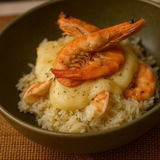 Camarão Com Catupiry Arroz