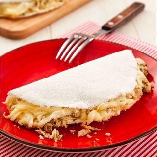 Tapioca de Frango Com Queijo