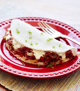 Tapioca de Carne Seca Com Catupiry