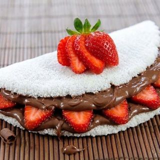 Tapioca de Morango E Nutella