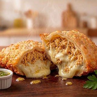 Pastel de Frango e Queijo
