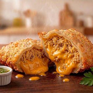 Pastel de Frango e cheddar