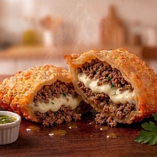 Pastel de Carne e Catupiry