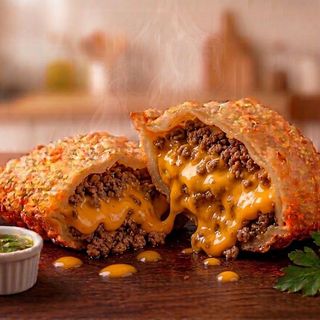 Pastel de Carne e cheddar