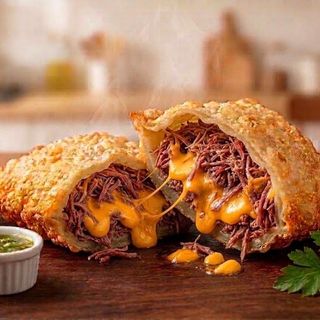 Pastel de Carne Seca e Cheddar