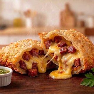 Pastel de Chouriço e Queijo