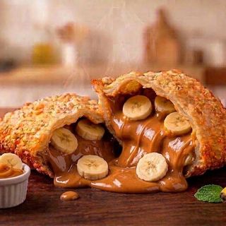 Pastel de Banana e Doce de leite
