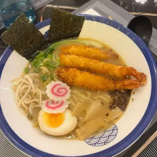 Ramen paitan Ebi furai