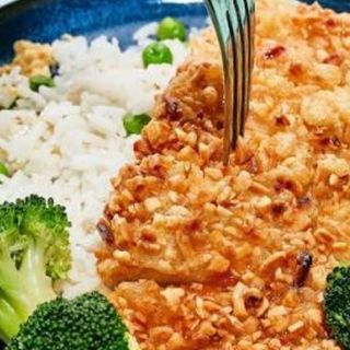 Frango frito com amêndoas 