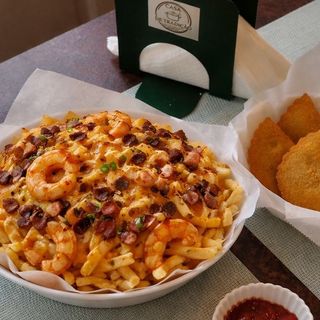 Batata com cheddar e bacon 1kg