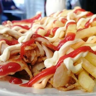 Kebab no prato