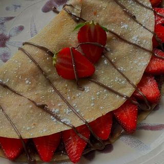 Crepe Nutella com Morango