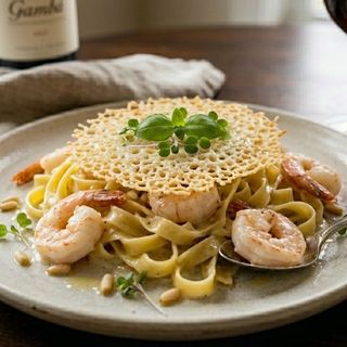 Fettuccine ai Gamberi e Tigre