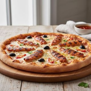 Pizza de Frango Piri-Piri
