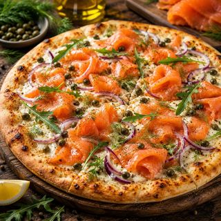 Pizza de Salmão Fumado