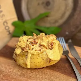 Batata Recheada de Queijo e Bacon
