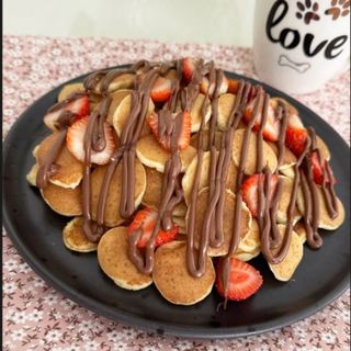 40 Mini Panquecas com 3 Toppings
