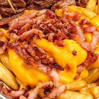 Batata com Bacon e Cheddar