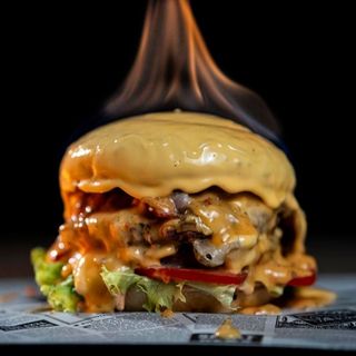 Double Lava Cheese Burger