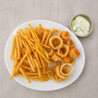 Gamberi E Calamari Fritti