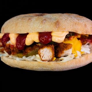 Sandwich pui crispy in chiflă