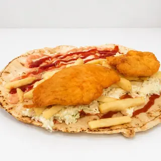Sandwich in lipie cu snitel pui 
