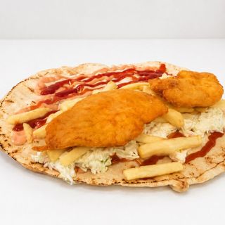 Sandwich in lipie cu snitel pui 