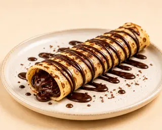 Clătită cu Nutella sau ciocolată albă