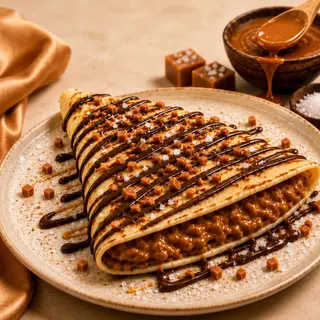 Clătită salty caramel