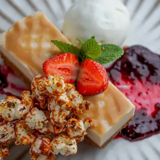 No Bake Baileys & Caramel Cheesecake