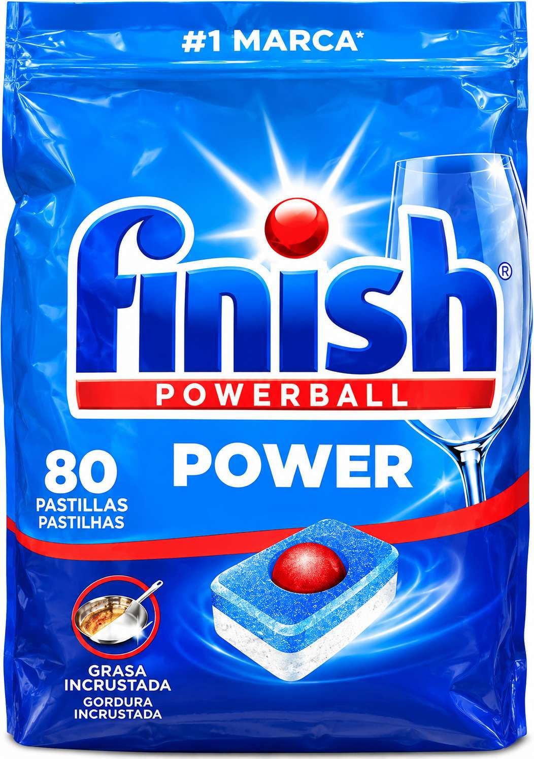 Finish Powerball Power Pastilles Lave-Vaisselle – 80 Pastilles