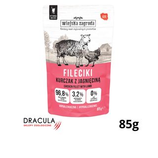 Wiejska Zagroda Fileciki Kurczak z jagnięciną 85g