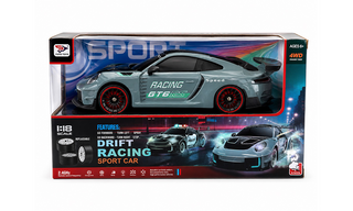 🩶 RC Porsche 911 GT3 RS სტილის დრიფტის მანქანა – 1:18 | 4WD 🏎️
