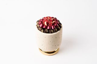 Pot moucheté à liseré doré (C28GM)