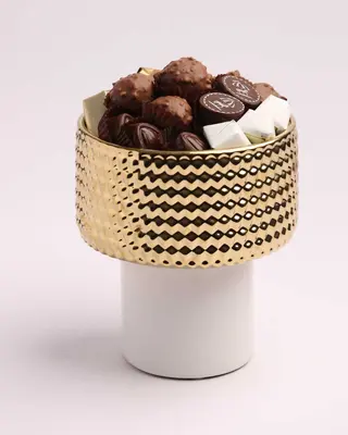 coupe Porcelaine White & Gold