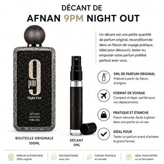 Afnan 9PM Night Out – Décant 5ML